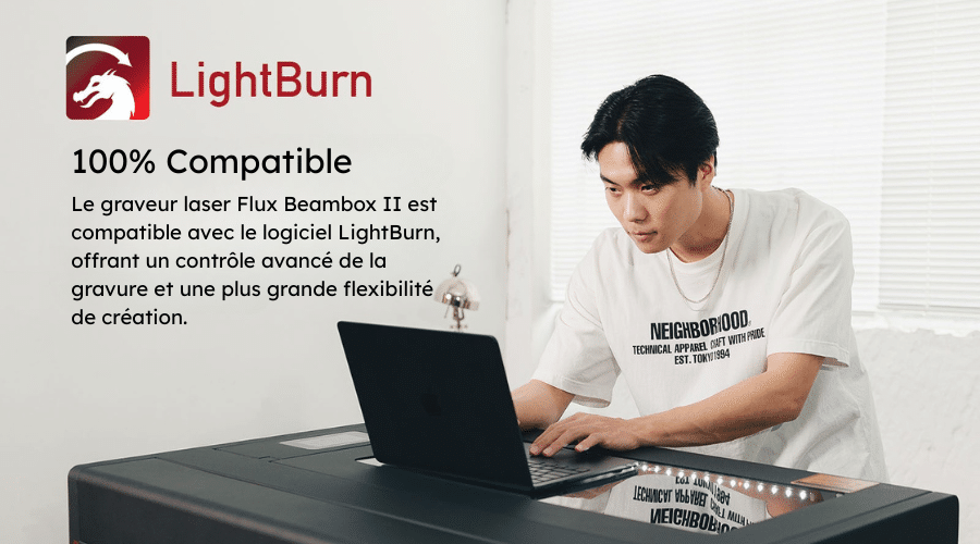 Beambox lightburn Lightburn, 100 % compatible avec les graveurs Flux