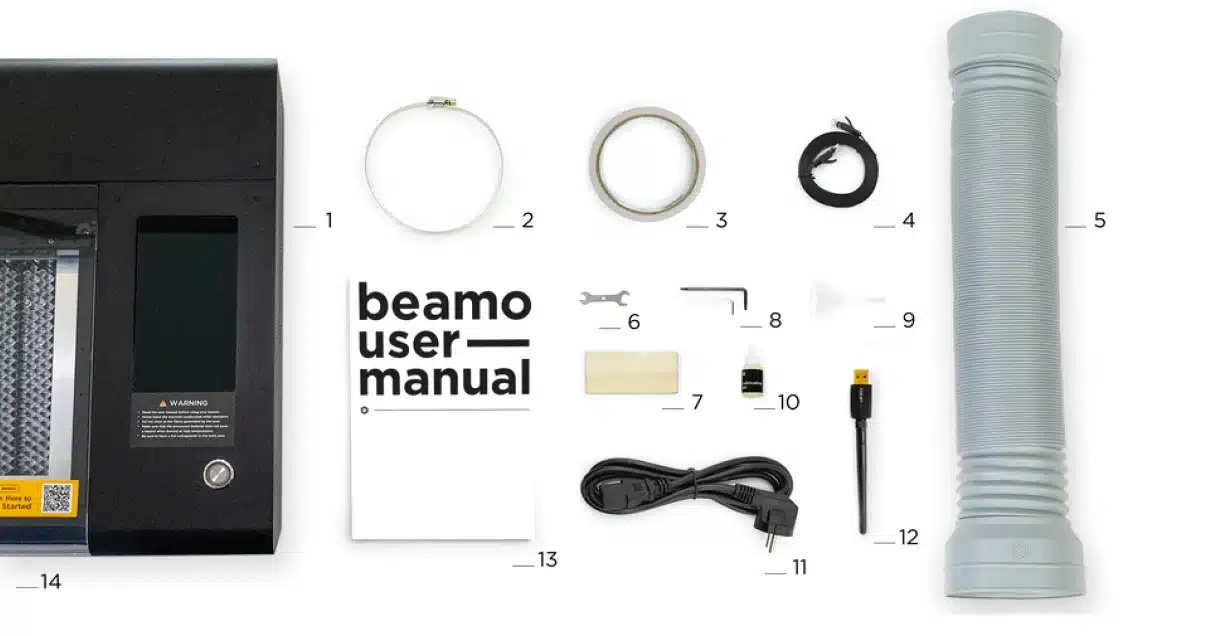 beamo-box-content Beamo in the box