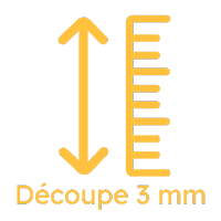 epaisseur Hauteur découpe Flux beamo